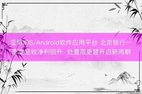 亚博IOS/Android软件应用平台 北京银行一季度营收净利回升  处置层更替开启新周期